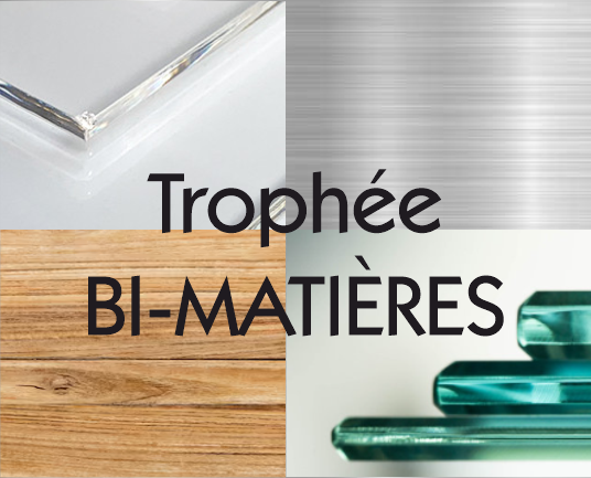 Trophée bi matières